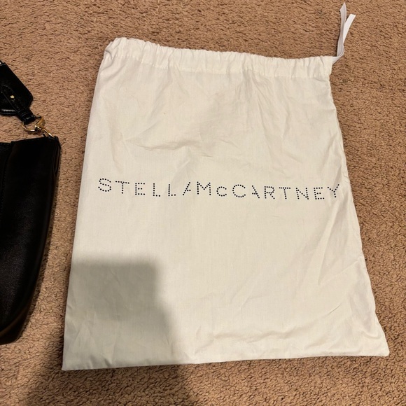 Stella McCartney Black Logo Crossbody Bag - Picture 6 of 7